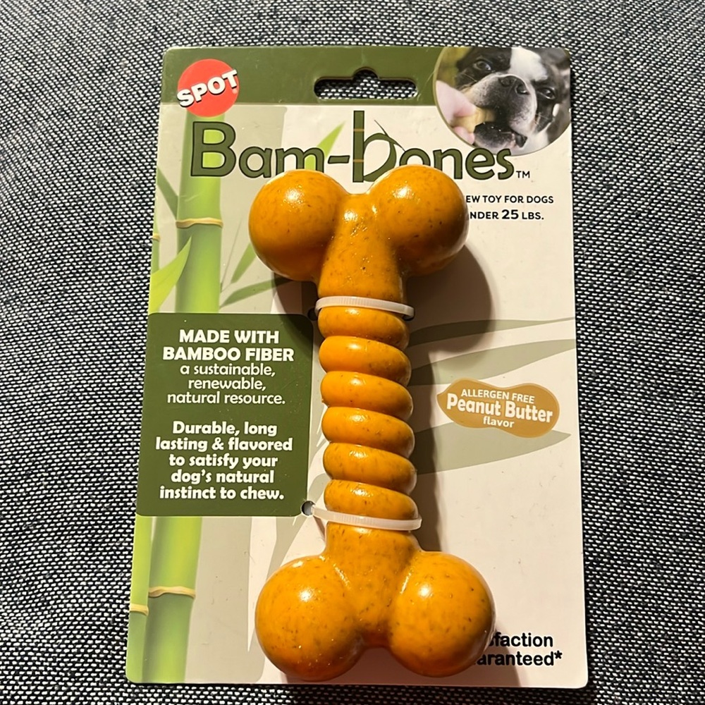 NWT Spot Bam-Bones Chew Toy For Dogs- Under 25 lbs